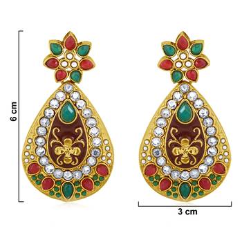 Multicolor diamond earrings 2