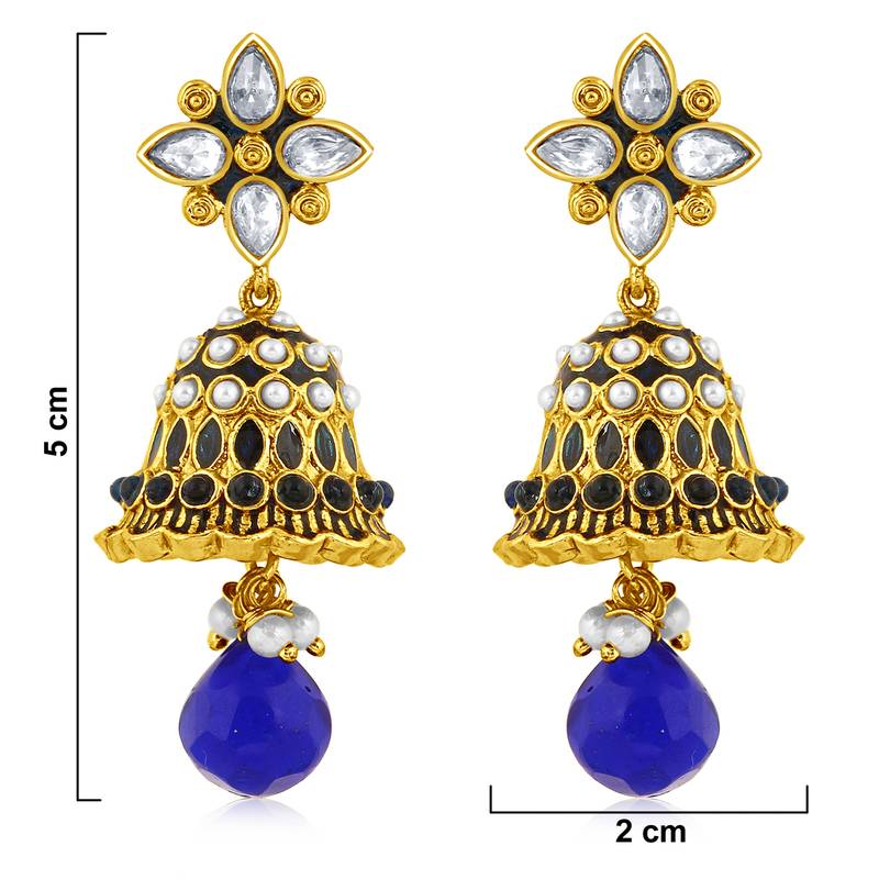 Multicolor diamond earrings