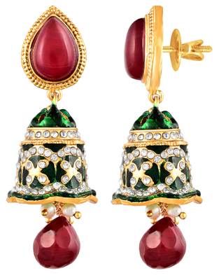 Multicolor diamond earrings 1