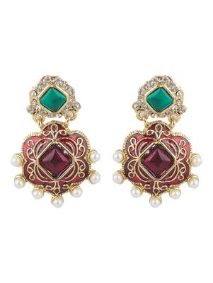 Multicolor diamond earrings 1