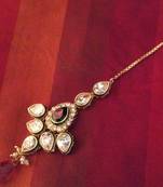 Pink Pearl maang-tikka