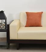 Texture Cushion Cover ( Pack of - 5, 45 x 45 cm, Orange )