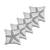 Aari Embroidered Cushion Cover ( Pack of - 5, 50 x 50 cm, White/Khaki )