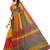 Multicolor printed super net saree with blouse