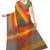 Multicolor printed super net saree with blouse