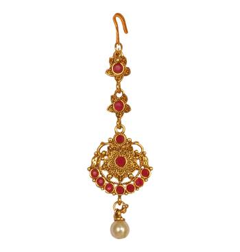 Multicolor Diamond Maang  Tikka 2
