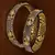 Gold Plated Cubic Zirconia Stone Embellished American Diamond Designer Bangles for Women