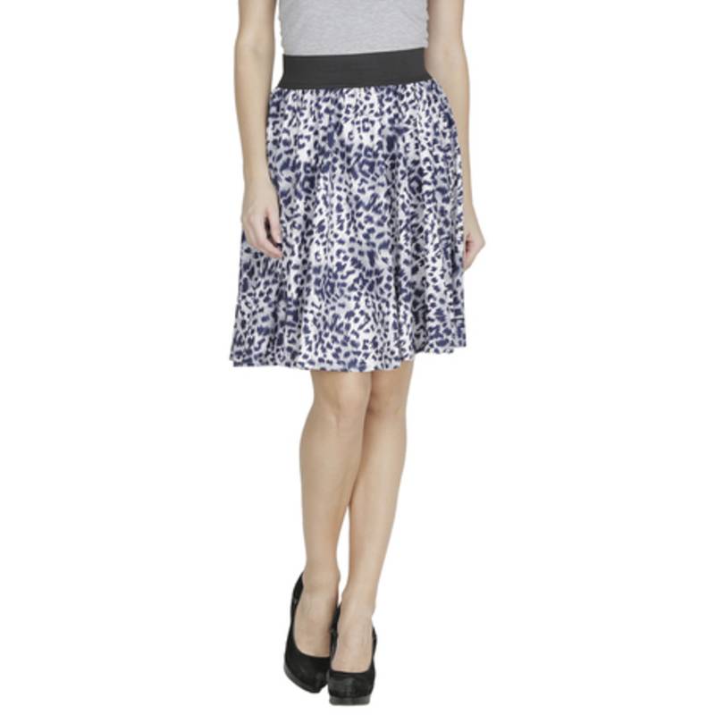 Yarn Dyed Wool Polyester Skirt 600074143blk