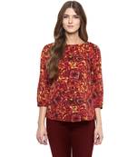 Multi Polyester Printed Polyester tops