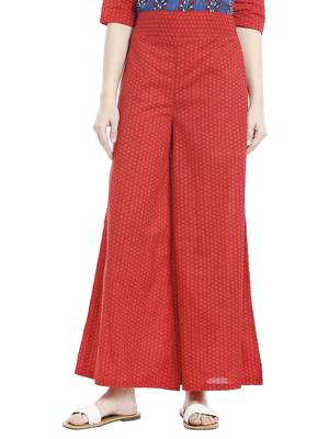 Red Dots Printed Palazzo 1