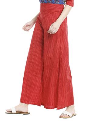 Red Dots Printed Palazzo 2