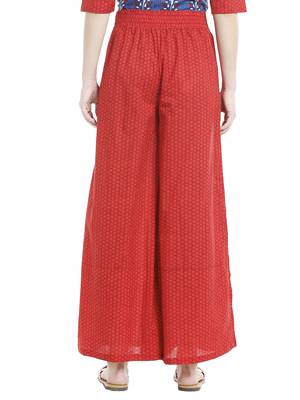 Red Dots Printed Palazzo 4
