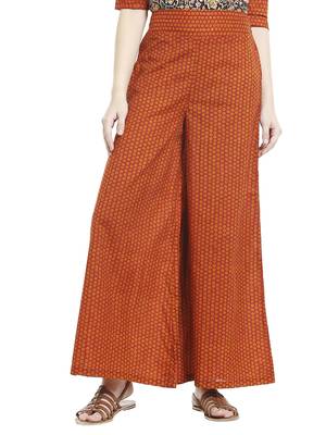 Rust Dots Printed Palazzo 1