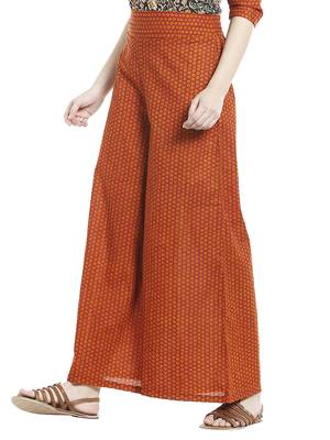 Rust Dots Printed Palazzo 2