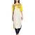 Aurelia Womens Yellow Printed Viscose Kurti