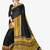Black printed bhagalpuri saree with blouse