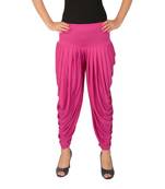 Maroon plain Lycra free size patialas pants