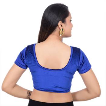 Dark Blue Velvet Palin readymade blouse 4