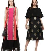 multicolor faux crepe printed kurti