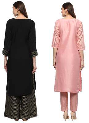 multicolor faux crepe printed kurti 3
