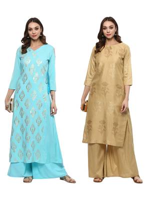 multicolor faux crepe printed kurti 1