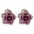 Purple cubic zirconia earrings
