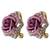 Purple cubic zirconia earrings