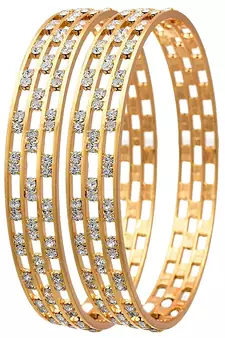 Alloy Traditional Ethnic 1 Gram Gold Plated Designer kada/ Bangles for Women Wedding / Jewellery for Women