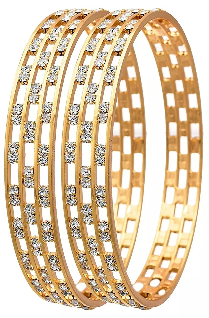 Alloy Traditional Ethnic 1 Gram Gold Plated Designer kada/ Bangles for Women Wedding / Jewellery for Women