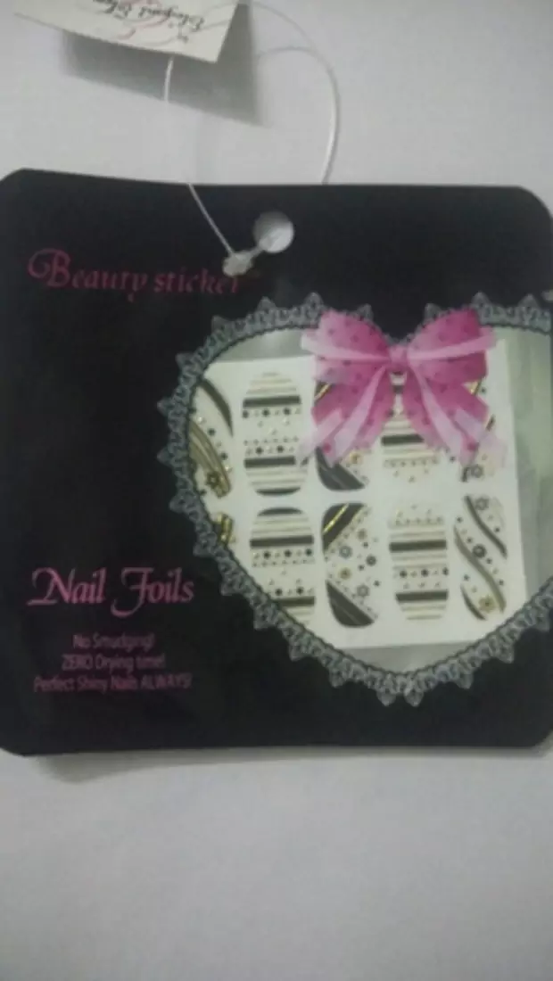 Shimmer 'n sparkle, new fashion metallic shining nail art sticker, french style nail art decoration
