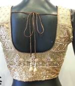 Golden handwork and sequins blouse