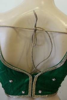 Awesome Green rawsilk handwork blouse