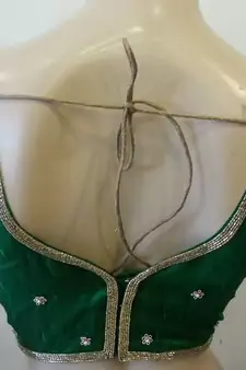 Awesome Green rawsilk handwork blouse