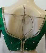 Awesome Green rawsilk handwork blouse