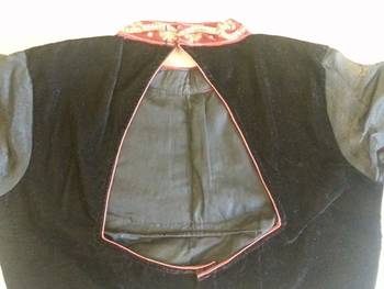 Enigmatic Black velvette handwork blouse 2