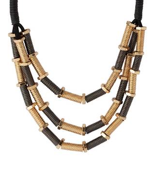 Gold plain necklaces 1