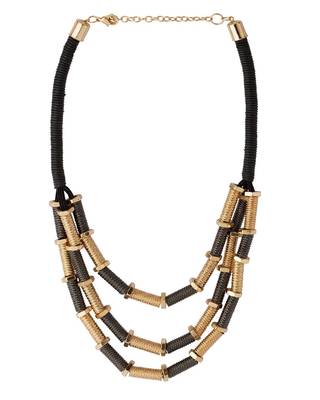 Gold plain necklaces 2