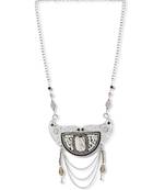 Silver stone necklaces