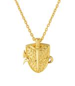 Gold crystal pendants