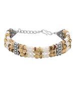 Silver crystal bracelets