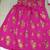 Pink embrodered silk designer lehenga choli with blouse and dupatta