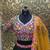 Dark-green thread embroidery
 art silk semi stitched lehenga