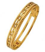 Italian 22K Gold 316L Surgical Stainless Steel Openable Free Size Kada Bracelet Boys Men