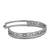 Italian Silver Rhodium 316L Surgical Stainless Steel Openable Free Size Kada Bracelet Boys Men