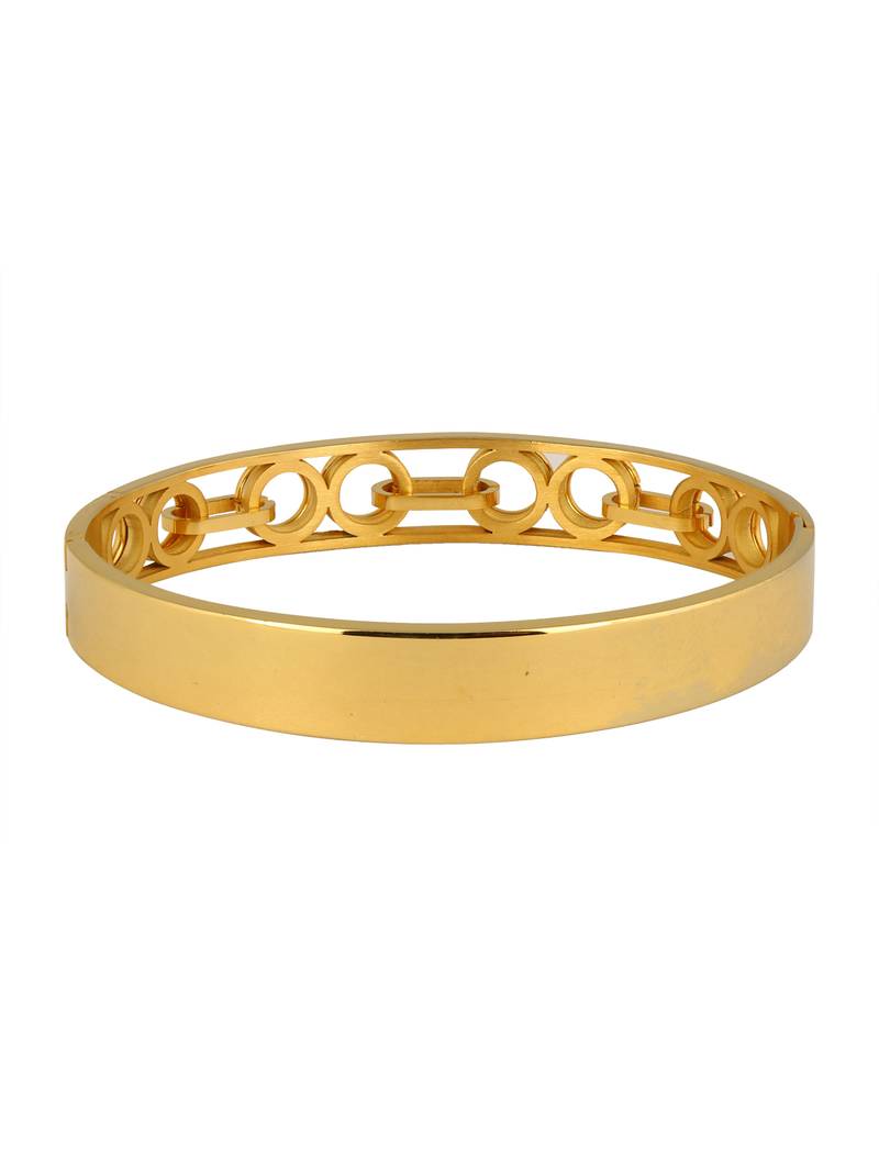 Italian Round 22K Gold 316L Surgical Stainless Steel Openable Free Size