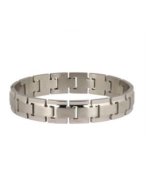 Italian Geometric Silver Rhodium 316L Surgical Stainless Steel Openable Kada Bracelet Boys Men 2