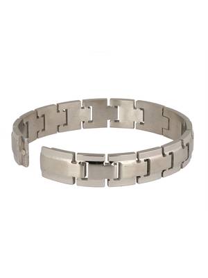 Italian Geometric Silver Rhodium 316L Surgical Stainless Steel Openable Kada Bracelet Boys Men 3