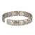 Italian Geometric Silver Rhodium 316L Surgical Stainless Steel Openable Kada Bracelet Boys Men