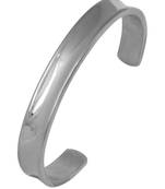 Dimensional Silver Rhodium 316L Surgical Stainless Steel Openable Cuff Kada Bracelet Boys Men