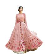 Light-pink thread embroidery georgette salwar